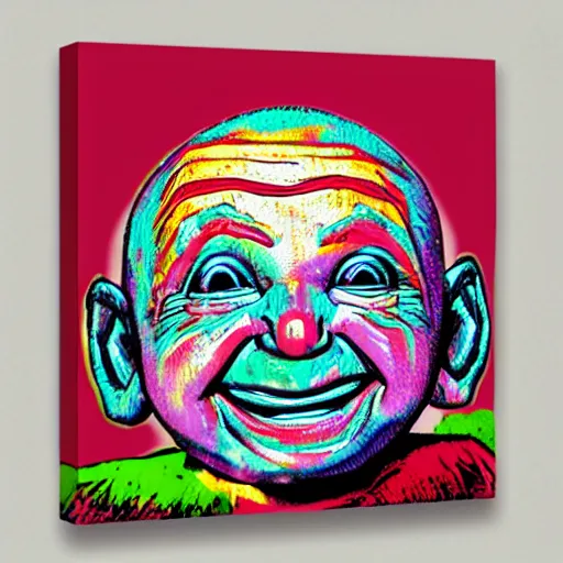 Image similar to pop art gollumn