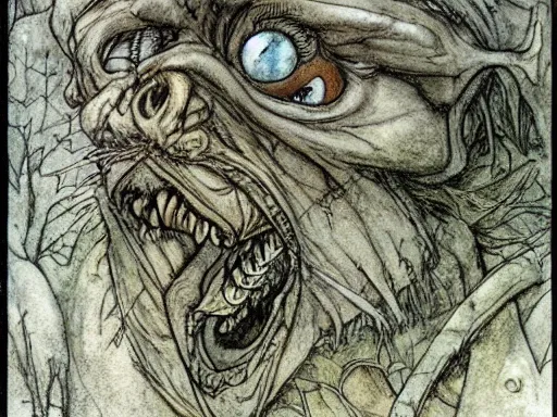 Prompt: goblins by arthur rackham and by Tony DiTerlizzi and by brian froud