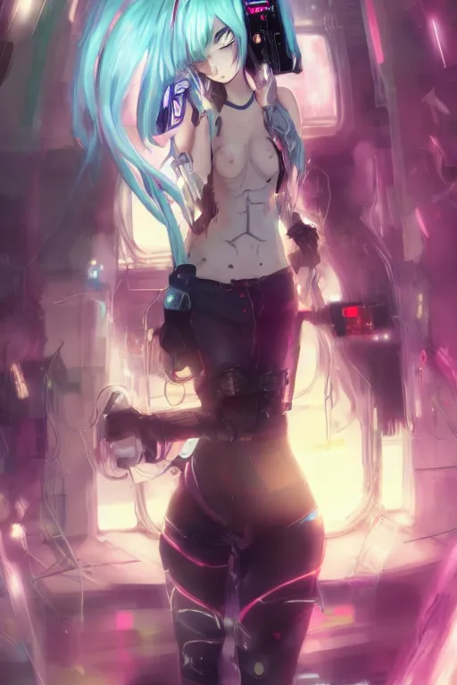 Image similar to beautiful anime art of a cyberpunk neko girl, character by WLOP, Logan, Cure, Mingche,n Shen, BangkuART, sakimichan, yan gisuka, JeonSeok Lee, trending on Artstation, Trending on PIxiv,