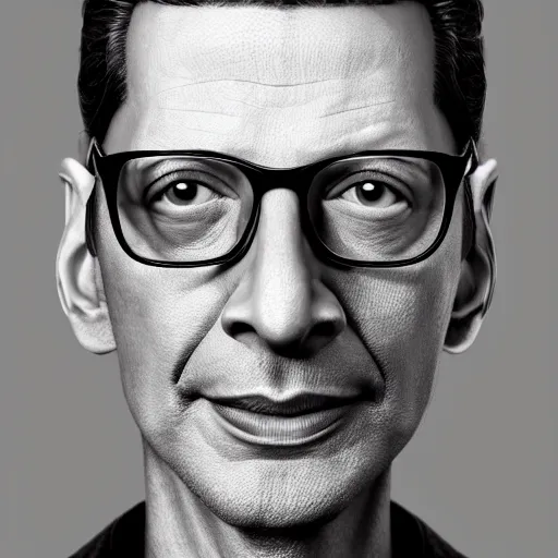 Image similar to hyperrealistic jeff goldblum, by istvan sandorfi & thomas eakes & xiang duan, perfect facial symmetry, dim volumetric cinematic lighting, photorealistic, 8 k octane comprehensive render, post - processing, extremely hyper - detailed, intricate, lifelike texture, epic composition, masterpiece, trending on artstation, stunning!!,