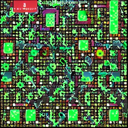 Image similar to game of life 3 d cellular automata developed by ai