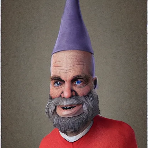 Image similar to Robert Malone as a gnome, photorealistic masterpiece, very sharp and detailed
