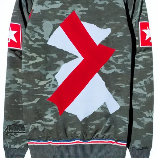 Image similar to supreme x north korea collab