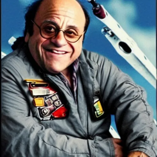 Image similar to Danny DeVito as an X-wing pilot