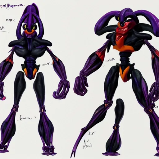 Image similar to Beast Wars Blackarachnia predacon anatomical study