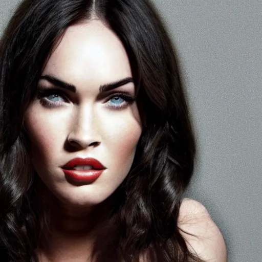 Image similar to megan fox portrait, arcane netflix, arcane vi, arcane jinx, concept portrait, acrace series