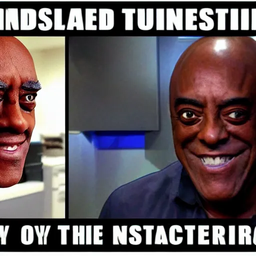 Image similar to ainsley harriot cyborg terminator