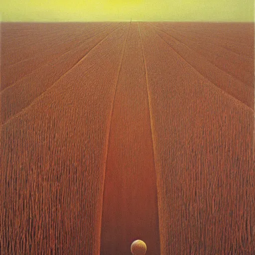 Prompt: poor harvest by Zdzisław Beksiński, oil on canvas