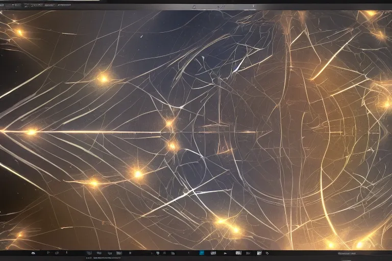 Image similar to An interface!!!!! of a program called CenterUniverse that visualizes spaces in other universes, 4k, 8k, trending on artstation, artstation GUI, artstation interface