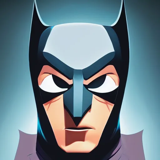 Image similar to face icon stylized minimalist batman : the animated series, loftis, cory behance hd by jesper ejsing, by rhads, makoto shinkai and lois van baarle, ilya kuvshinov, rossdraws global illumination