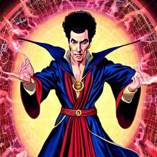 Image similar to Cosmo Kramer as Dr. Strange