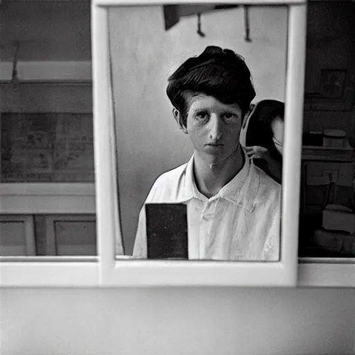 Image similar to the self portrait, by vivian maier,