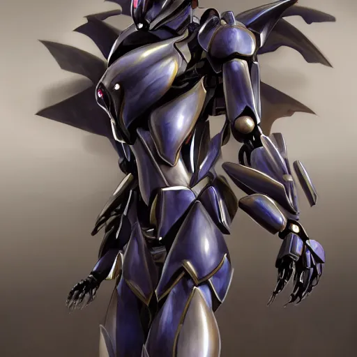 Prompt: bust of a beautiful majestic anthropomorphic humanoid robot mecha female dragon, with smooth and streamlined armor, standing and posing elegantly, well detailed dragon head with epic LED eyes and a warm maw, sharp and dangerous sleek design, two arms, two legs, long tail, beautiful digital art, artstation, DeviantArt, FurAffinity, professional, depth of field, close-up, hd, octane render, sunset lighting