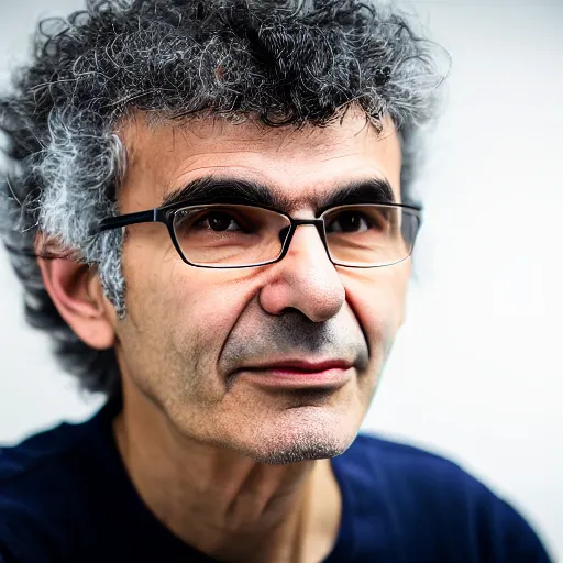 Image similar to portrait photo still of yoshua bengio, 8 k, 8 5 mm f 1. 8