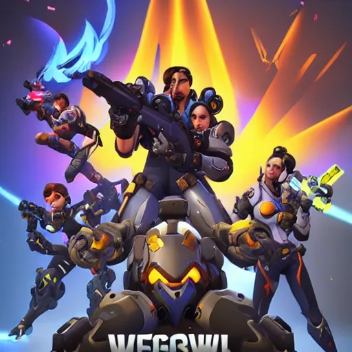 Image similar to Overwatch 2 poster, game poster, game art, 8k, trending