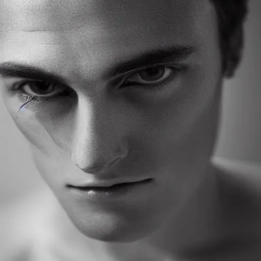 Prompt: closeup portrait of attractive young male, zeiss lens, detailed, symmetrical, centered, fashion photoshoot, by Annie Leibovitz and Steve McCurry, David Lazar, Jimmy Nelsson, Breathtaking, 8k resolution, extremely detailed, beautiful, establishing shot, artistic, hyperrealistic, beautiful face, octane render