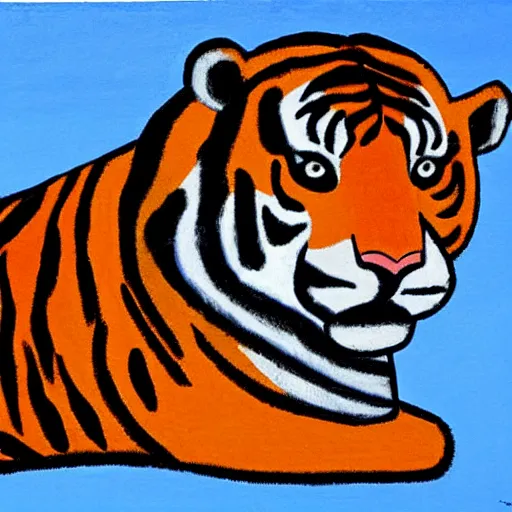 Image similar to tiger by oscar bluemner