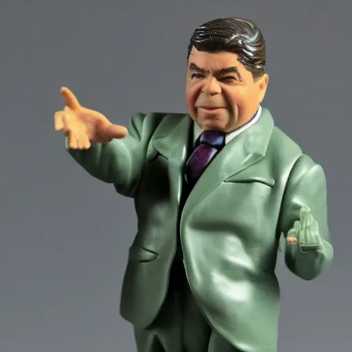 Prompt: an action figure of Alfred Newman from MAD magazine, mint condition