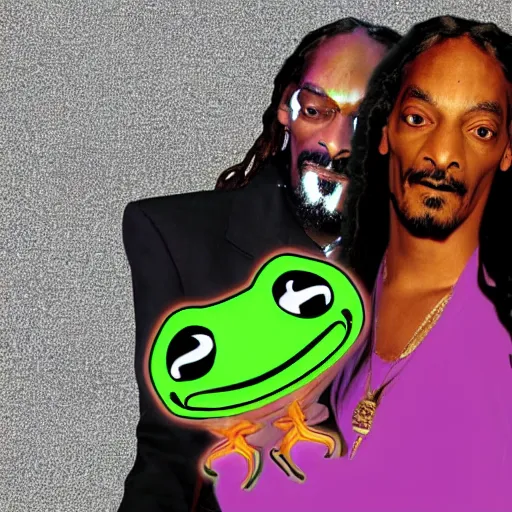 Image similar to Snoop Dogg. Curvy Female body. FROG.