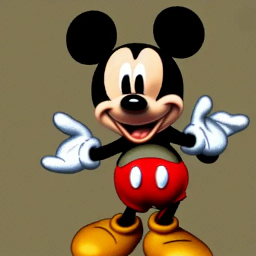 Prompt: mickey mouse, realistic