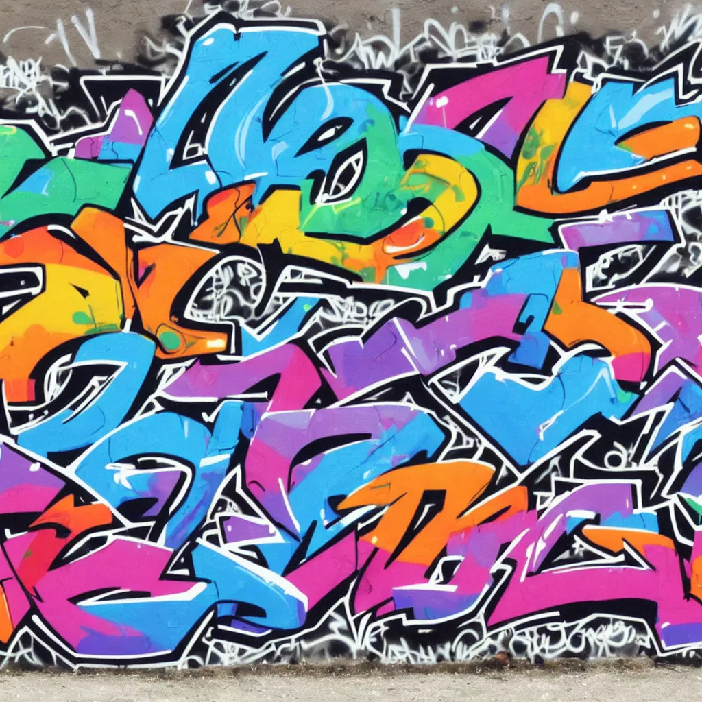 Prompt: graffiti logo of the word zioclo