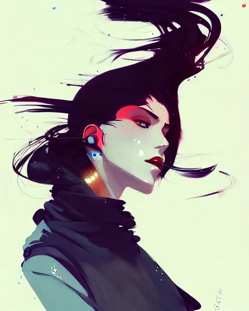 Prompt: a ultradetailed beautiful painting of a stylish woman driving a car, by conrad roset, greg rutkowski and makoto shinkai trending on artstation