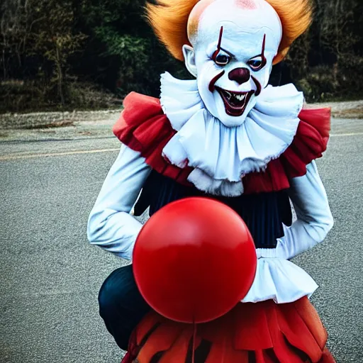 Image similar to Real life picture of Pennywise