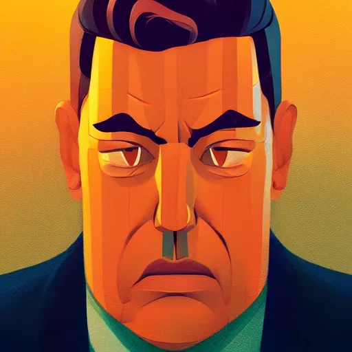 Image similar to face icon stylized minimalist goldfinger, loftis, cory behance hd by jesper ejsing, by rhads, makoto shinkai and lois van baarle, ilya kuvshinov, rossdraws global illumination