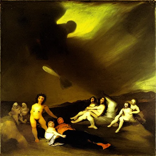 Image similar to last day on earth by francisco goya