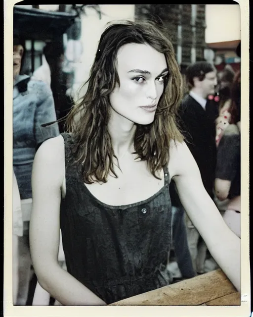 Image similar to you can see keira knightley in this old polaroid taken at teddington in 1 9 9 6