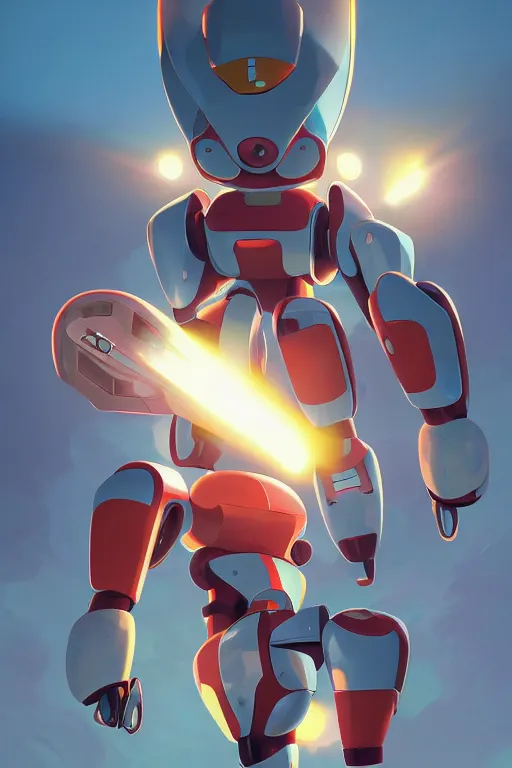 Image similar to metabots medabots medarotto medarot robot minimalist comics, behance hd by jesper ejsing, by rhads, makoto shinkai and lois van baarle, ilya kuvshinov, rossdraws global illumination ray tracing hdr radiating a glowing aura