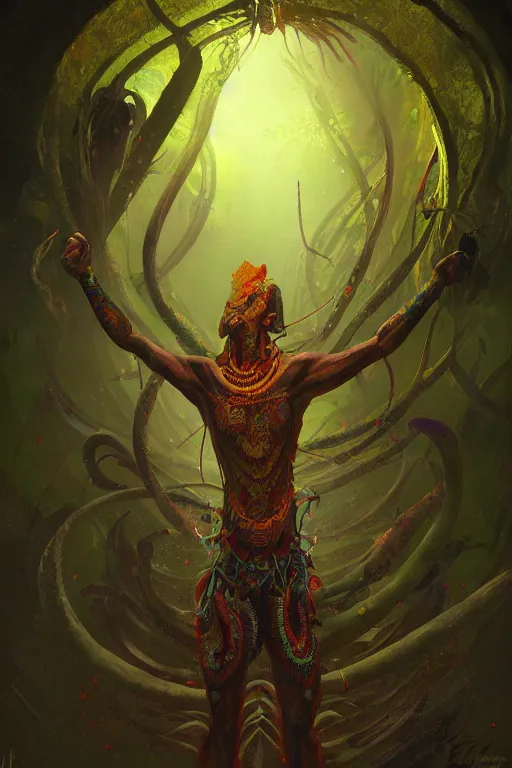 Image similar to The Ayahuasca Spirit, by Eddie Mendoza