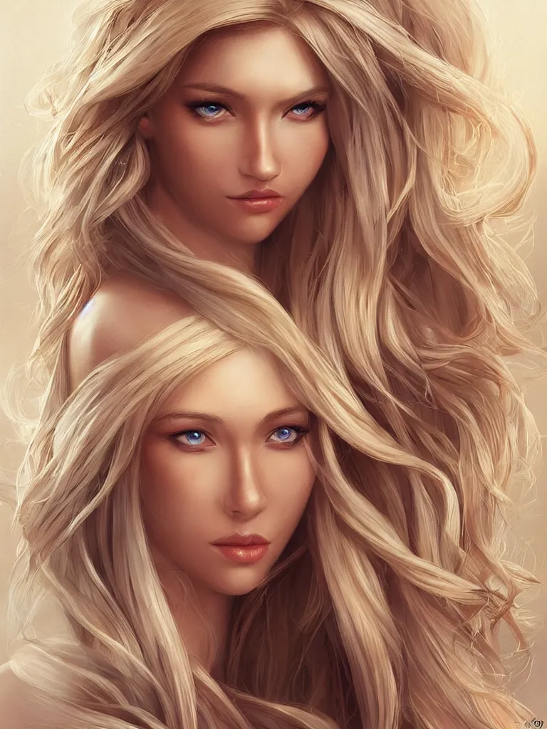 Image similar to a gorgeous female with long blonde hair in the style of stefan kostic, realistic, full body, sharp focus, 8 k high definition, insanely detailed, intricate, elegant, art by stanley lau and artgerm, floating embers