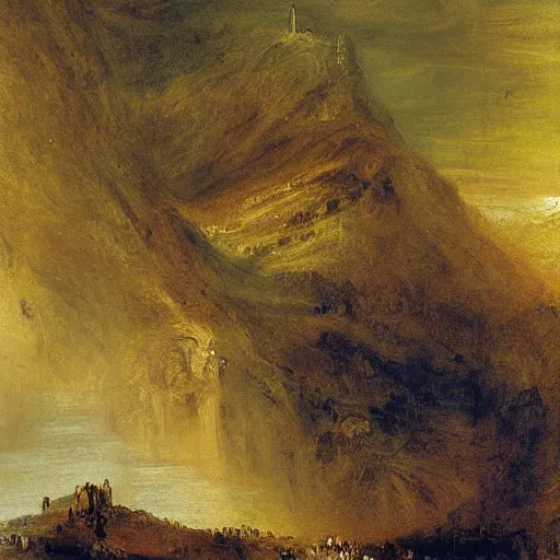 Image similar to ouro preto painted by william turner