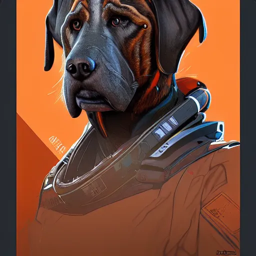 Image similar to bloodhound from apex legends, digital art, character design, masterpiece