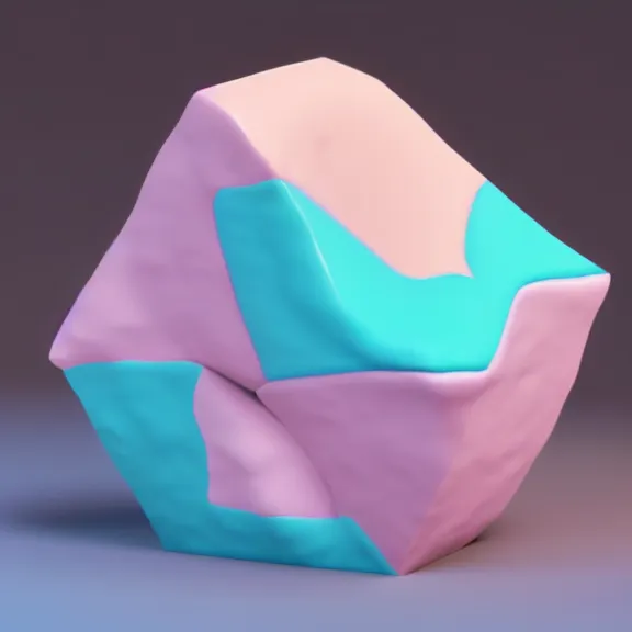 Prompt: A highly detailed 3d render of several pastel colored liquid viscuous objects are melting together as a clay in a geometric shape with detailed shadow. Geometric shaped. detailed shading, vray octane, redshift. ray tracing. motion graphics. motion design. micro details, Hyper detailed, 8K3d, Trending on Artstation. rendered in cinema4d, Hyper realism.