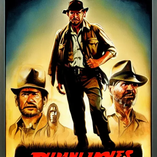 Image similar to indiana jones movie poster