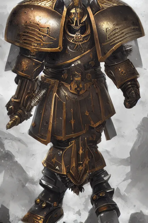 Image similar to armor portrait heros warhammer 4 0 k horus heresy fanart - the primarchs emperor by johannes helgeson animated with vfx concept artist & illustrator global illumination ray tracing hdr fanart arstation zbrush central hardmesh 8 k octane renderer comics stylized