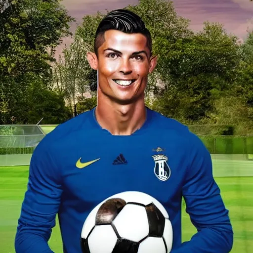 Image similar to a still from the antiques roadshow, cristiano ronaldo with a priceless soccer ball, uhd, 8k,