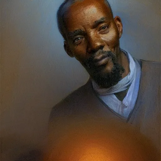 Prompt: a painting of a well fed, thinker, thoughtful, focused, visionary, calm, jovial, loving, daddy/fatherly, generous, no facial hair, elegant elder and his on from Kenya by Henry Ossawa Tanner . dramatic angle, ethereal lights, details, smooth, sharp focus, illustration, realistic, cinematic, artstation, award winning, rgb , unreal engine, octane render, cinematic light, macro, depth of field, blur, red light and clouds from the back, highly detailed epic cinematic concept art CG render made in Maya, Blender and Photoshop, octane render, excellent composition, dynamic dramatic cinematic lighting, aesthetic, very inspirational, arthouse.