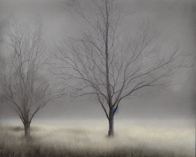 Image similar to A haunted landscape. Lisa Yuskavage.