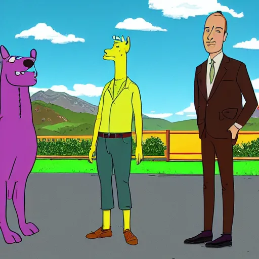 Prompt: bojack horseman starring in better call saul