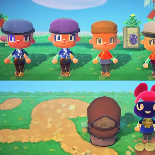 Image similar to mystique as a character in animal crossing