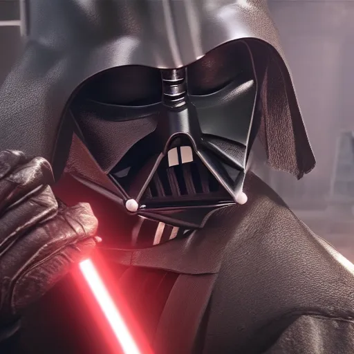 Prompt: Film still of Darth Vader, from Red Dead Redemption 2 (2018 video game)