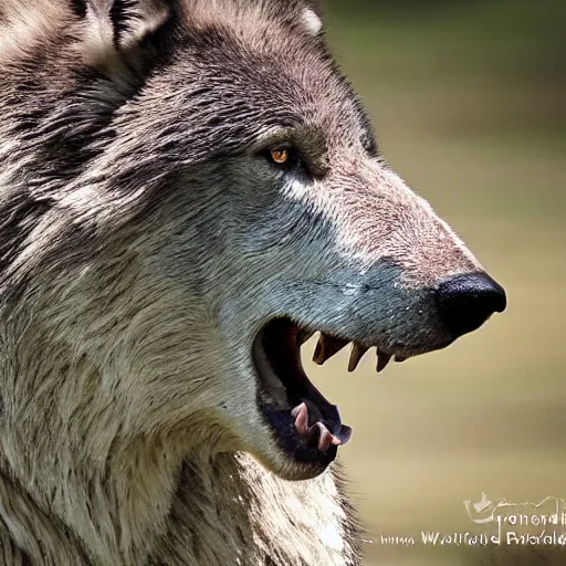 Image similar to prehistoric dire wolf nature photography