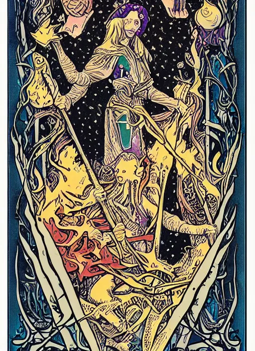 Prompt: detailed tarot card designed by morgan sorensen, artstation, instagram