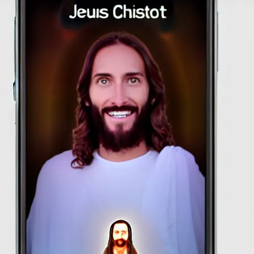 Image similar to video call with Jesus christ