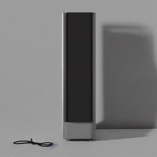 Image similar to a water dispenser made by bang and olufsen, speaker design, dispenser design, product design, octane render, high definition