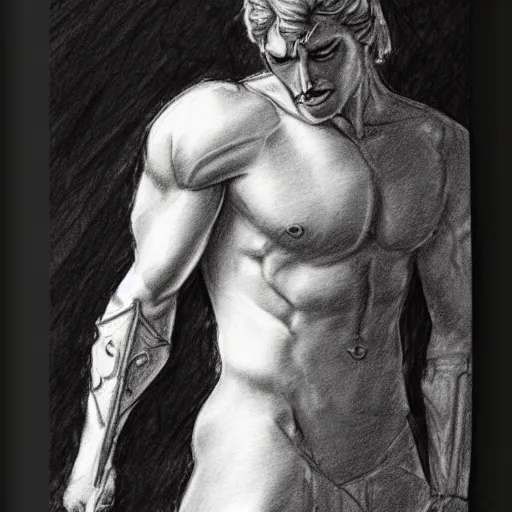 Image similar to perseus pencil sketch