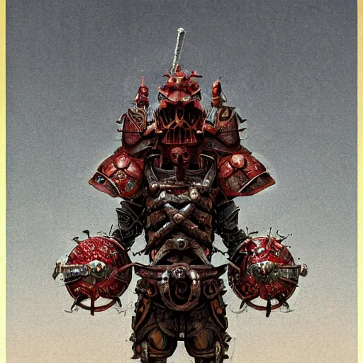 Prompt: anthropomorphic shiba inu, red metal skullknight armor, standing, cementary of skulls, fantasy 3 d render, masterpiece, red aura, by donato giancola and greg rutkowski and wayne barlow and zdzisław beksinski, realistic face